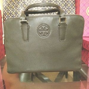 Tory BurchBlack Leather Satchel